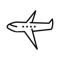 sencillo avión icono. pasajero avión. vector. vector