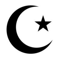 Hilal symbol. Islamic icon. Vector. vector