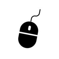 Wired computer mouse icon. Input device. Vector. vector