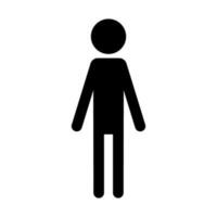 Standing person silhouette icon. Stand up. Vector. vector