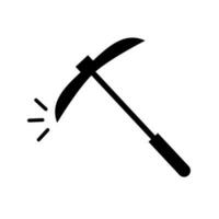 Mining pickaxe icon. Excavation. Vector. vector