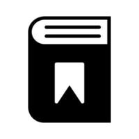 marcador libro silueta icono. libro de texto y lectura. vector. vector