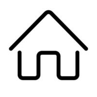 sencillo casa logo. alojamiento símbolo. vector. vector