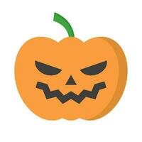Pop orange Halloween pumpkin icon. Vector. vector
