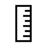 Compact ruler icon. Stationery. Vector. vector