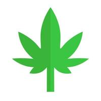 Cannabis leaf. Drug leaf. Vector. vector