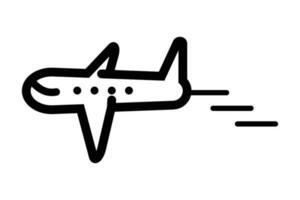 Airplane icon on the move. Aircraft. Vector. vector