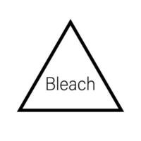 Bleach symbol. Chlorine and oxygen bleach available. Vector. vector