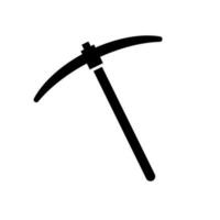 Pickaxe silhouette icon. Mining tool. Vector. vector