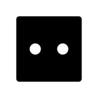 Socket silhouette icon. Charging plug socket. Vector. vector