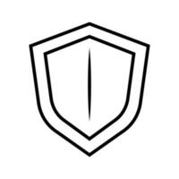 Simple shield icon. Defense. Vector. vector