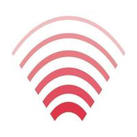 Infrared icon. Red signal or Wi-Fi icon. Sonic wave or wave. Vectors. vector