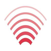 infrarrojo icono. rojo señal o Wifi icono. Sonic ola o ola. vectores