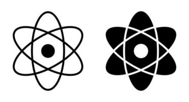 Atomic silhouette icon set. Elementary elements. Vector. vector