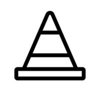 Simple safety cone icon. Traffic cone. Construction site. Vector. vector