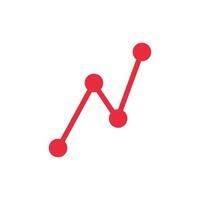 Modern line graph. Chart. Vector. vector