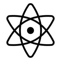 Atomic icon. Science. Circumferential electrons. Vector. vector