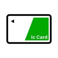 Flat design IC card icon. Smart card icon. Vector. vector