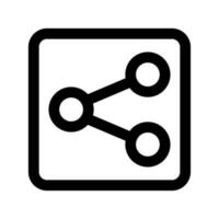 Square share button. Share button. Vector. vector