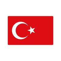 turco bandera icono. pavo. vector. vector