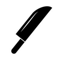 Glossy knife silhouette icon. Fruit knife. Cooking. Vector. vector