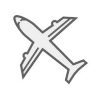 Airplane vector icon. Aircraft and travel. Vector.