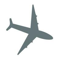 Gliding airplane icon. Landing. Vector. vector