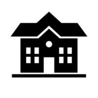 School. Education building icon. Vector. vector