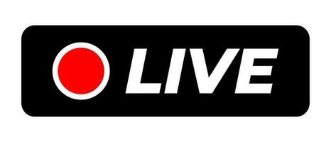 Live streaming logo icon. Vector. vector