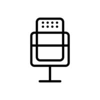 Symbol of the speaker. Microphone icon with hole. Vector. vector