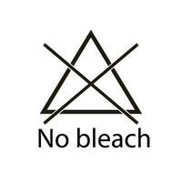 No bleach sign. Laundry sign. Vector. vector