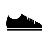 Shoe silhouette icon. Footwear. Vector. vector