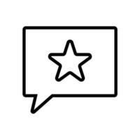 Star and Speech balloon icon. Favorite. Vector. vector