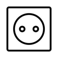 Simple outlet socket icon. Vector. vector