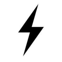 Electricity silhouette icon. Lightning icon. Volt. Vector. vector