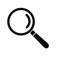 Zoom magnifying glass icon. Research and inspection. Vector. vector