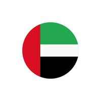 redondo unido árabe emiratos bandera. uae bandera. vector. vector