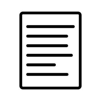 Simple document. File. Record. Vector. vector