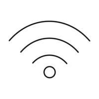 A thin wifi icon. Internet and mobile communications. Vectors. vector