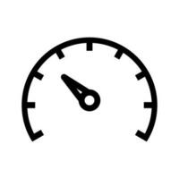 Simple speedometer icon. Tachometer. Vector. vector