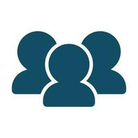 Group silhouette icon. Members. Vector. vector