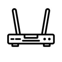 Simple Wi-Fi router icon. Network connection device. Vector. vector