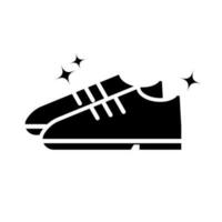 New shoes silhouette icon. Shoes polish. Vector. vector