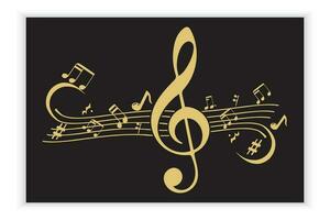 music scale or music note sign or symbol. musical scale icons element vector for banner material, background.