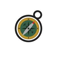 Compass logo design. pointer north, south, east, west, compass symbol. direction sign. vector element illustration.