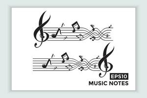 música escala o música Nota firmar o símbolo. musical escala íconos elemento vector para bandera material, antecedentes.