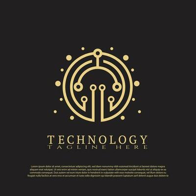 Technology logo. future tech icon. illustration element-vector
