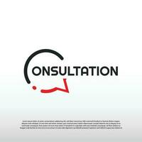 modern consulting logo design, consultant icon -vector vector