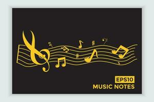 music scale or music note sign or symbol. musical scale icons element vector for banner material, background.