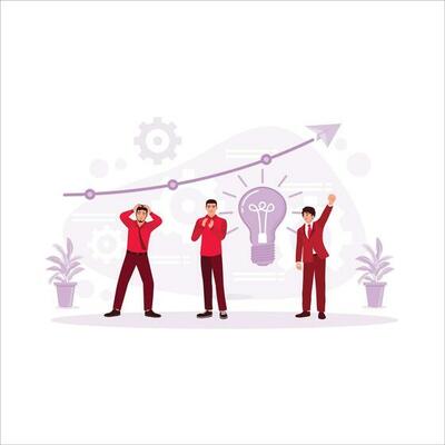 growth charts, and paper fields. Business success concept. Stock market soaring, business revenue growth. paper airplanes draw line graphs up into the clouds. Trend Modern vector flat illustration